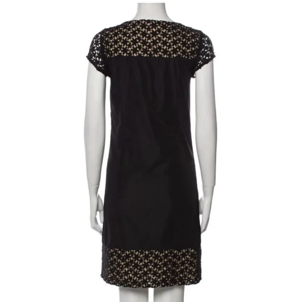 Max Mara Size 12 Black Lace Sheath Cocktail Dress - Picture 2 of 3